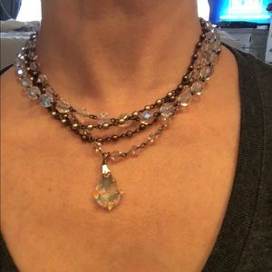 Crystal beaded necklace